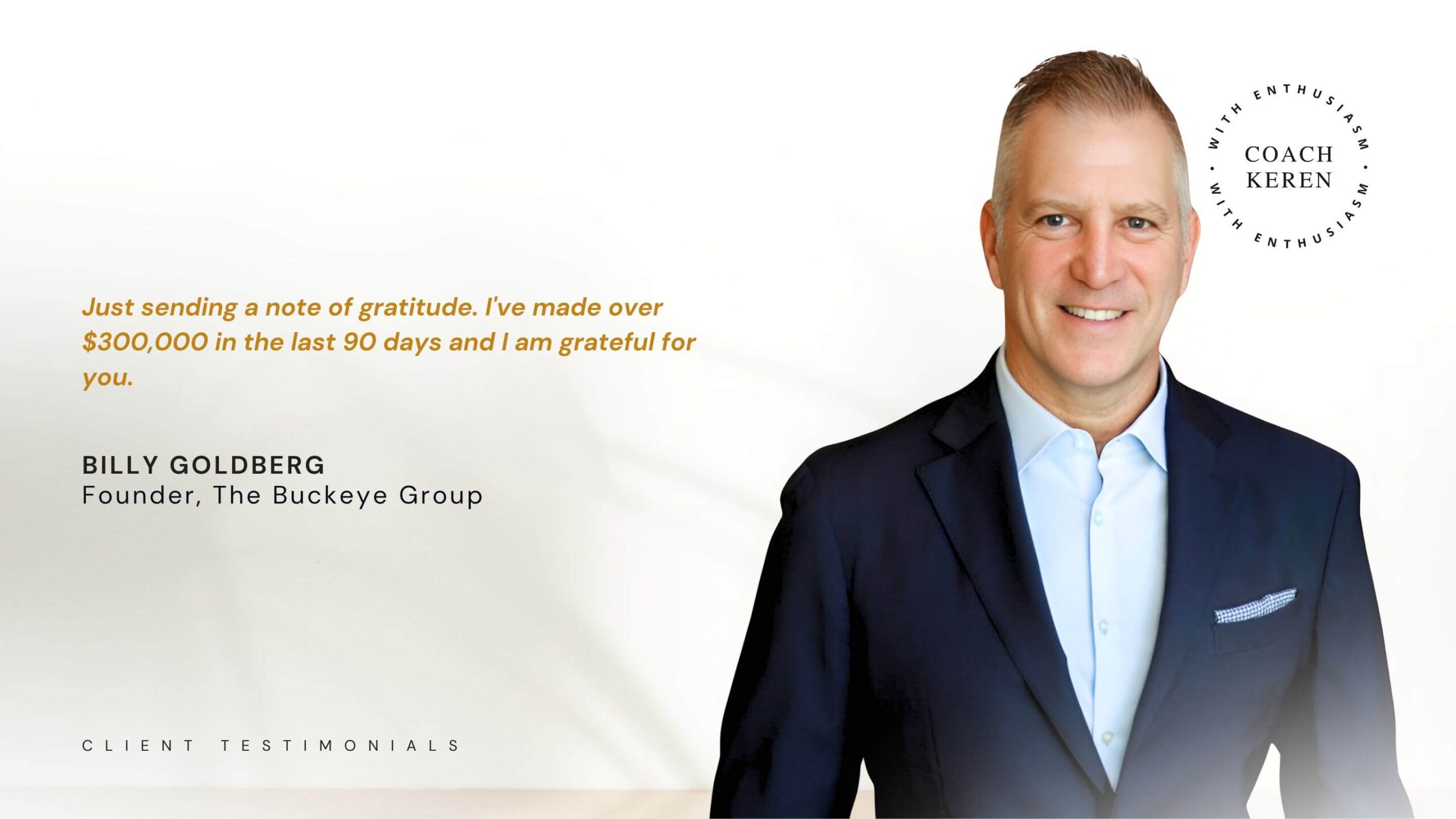 Billy Goldberg testimonial