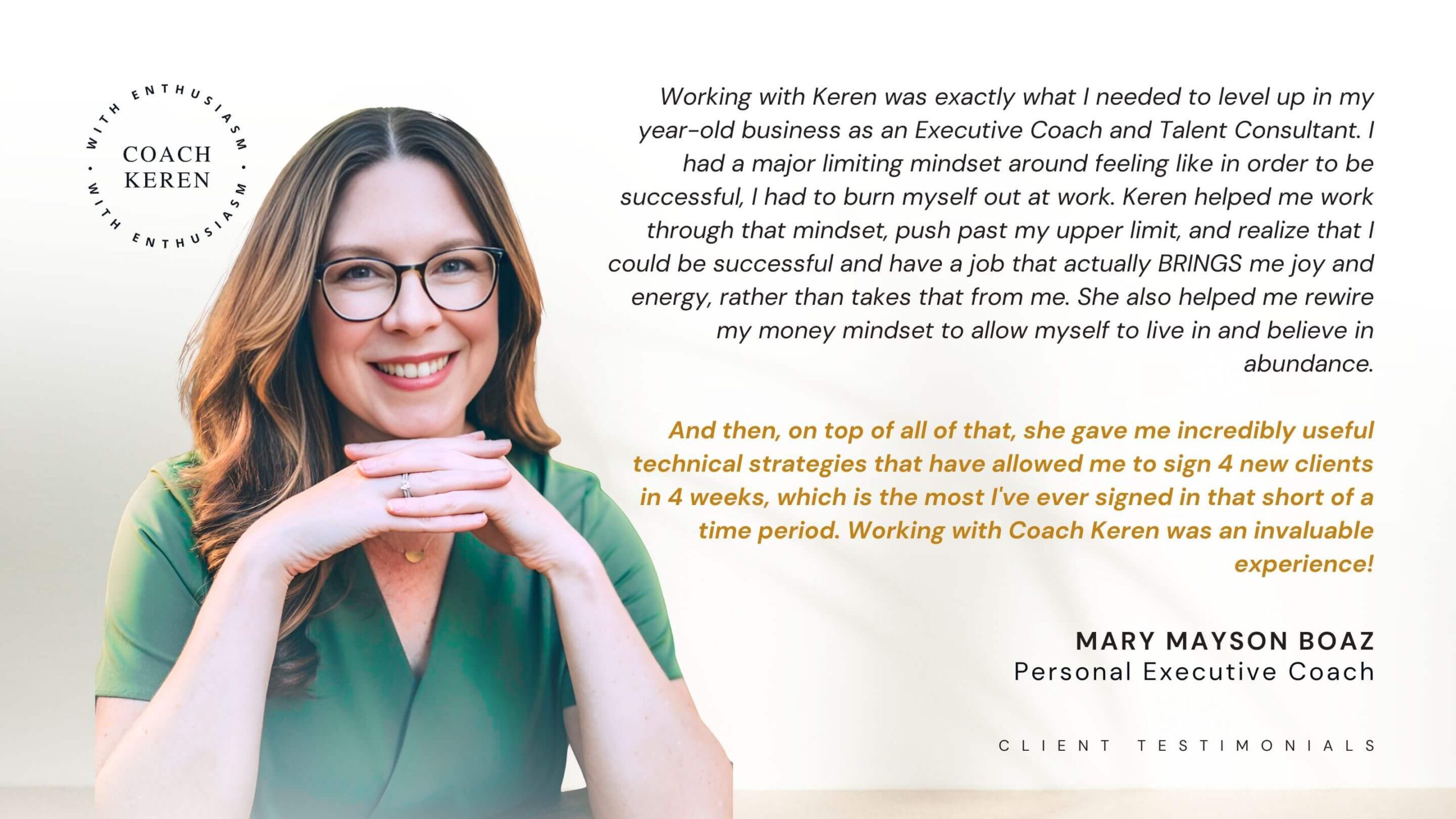 GILDED testimonial branding