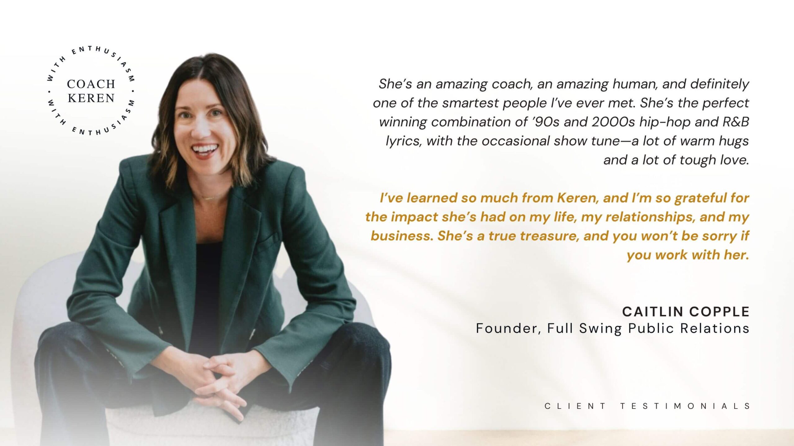 GILDED testimonial branding
