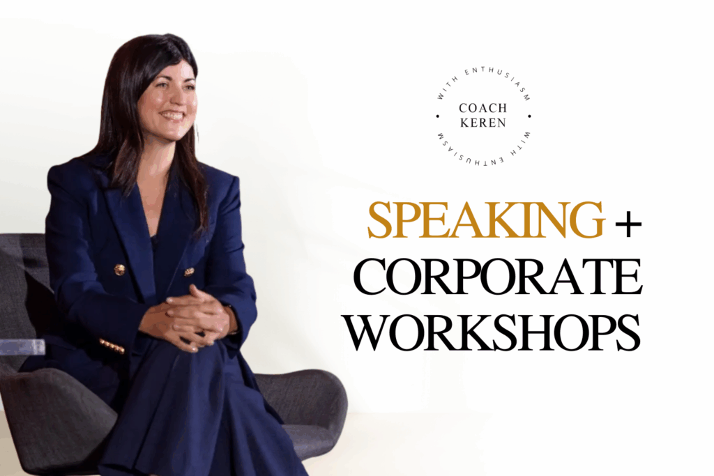 Speaking and corporate workshops with Keren Eldad